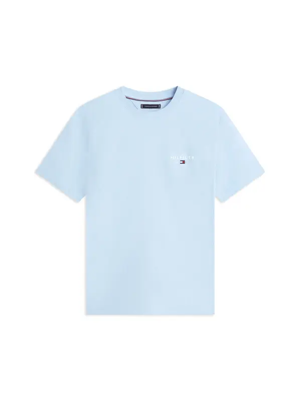 TOMMY HILFIGER TOMMY HILFIGER Majica 'BRAND LOVE'  svetlo modra / bela