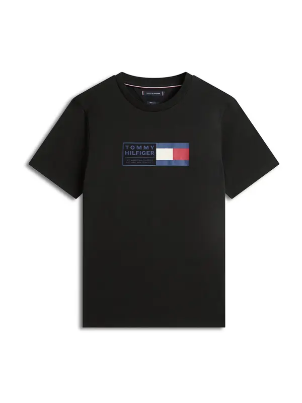 TOMMY HILFIGER TOMMY HILFIGER Majica 'BRAND LOVE'  temno modra / rdeča / črna / bela