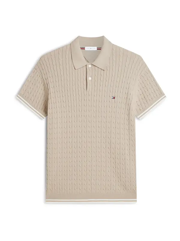 TOMMY HILFIGER TOMMY HILFIGER Majica 'Cable Short Sleeve'  kit