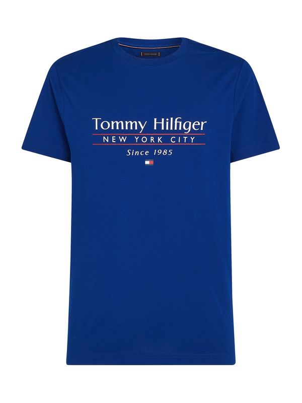 TOMMY HILFIGER TOMMY HILFIGER Majica 'CENTER STACK'  modra / rdeča / bela