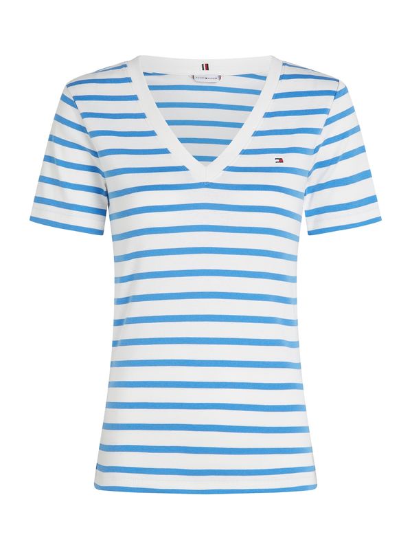 TOMMY HILFIGER TOMMY HILFIGER Majica 'Cody'  azur / bela