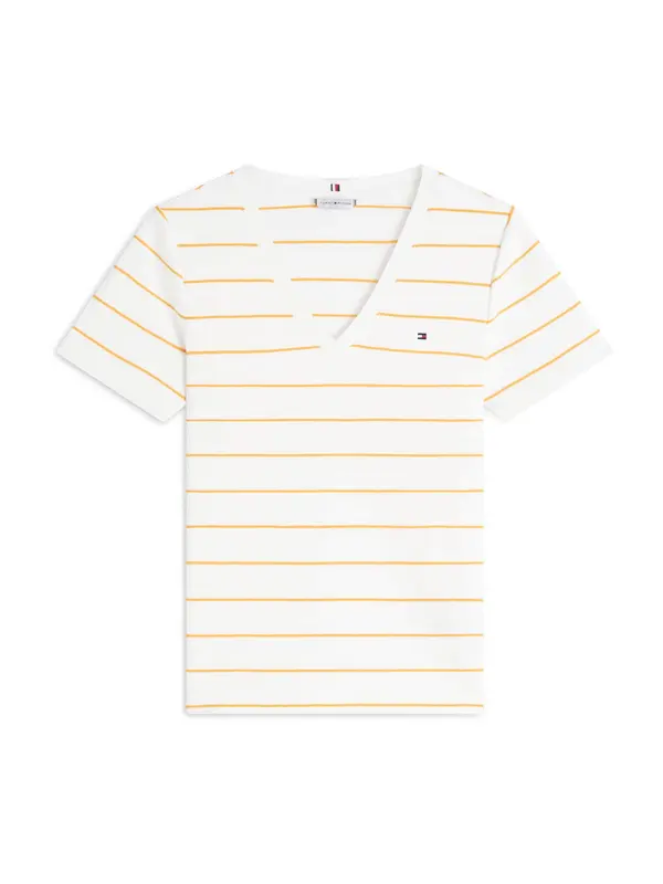 TOMMY HILFIGER TOMMY HILFIGER Majica 'CODY'  mandarina / bela