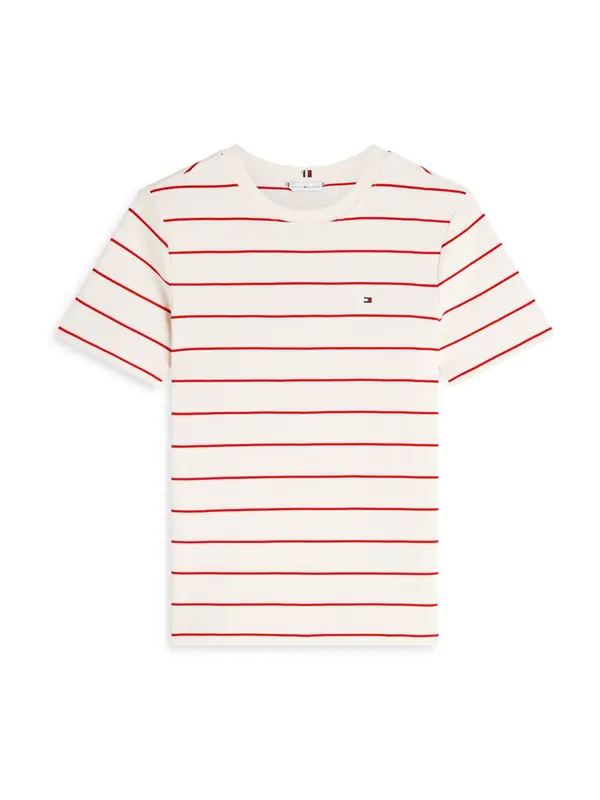 TOMMY HILFIGER TOMMY HILFIGER Majica 'CODY'  rdeča / bela