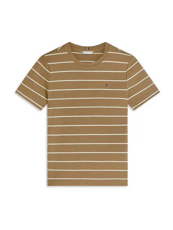 TOMMY HILFIGER TOMMY HILFIGER Majica 'CODY'  rjava / bela