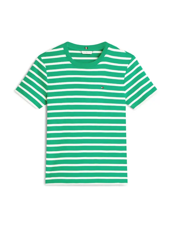 TOMMY HILFIGER TOMMY HILFIGER Majica 'CODY'  zelena / bela