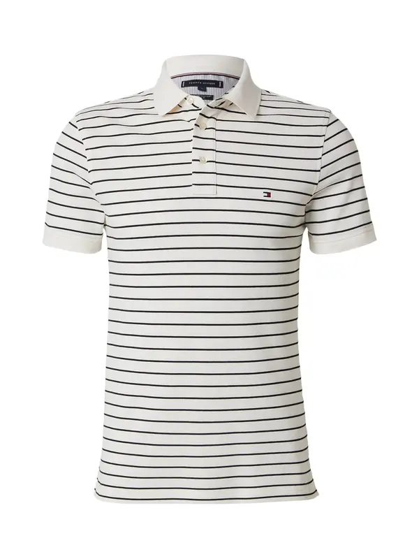 TOMMY HILFIGER TOMMY HILFIGER Majica 'CORE 1985'  ecru / črna