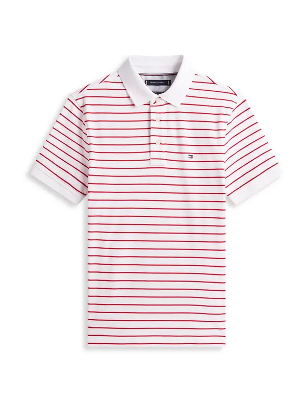 TOMMY HILFIGER TOMMY HILFIGER Majica 'CORE 1985'  rdeča / bela