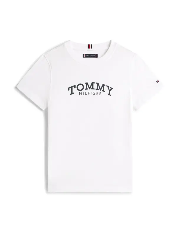 TOMMY HILFIGER TOMMY HILFIGER Majica  črna / bela