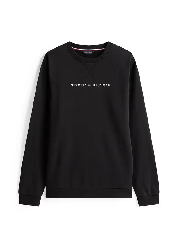 TOMMY HILFIGER TOMMY HILFIGER Majica  črna / bela