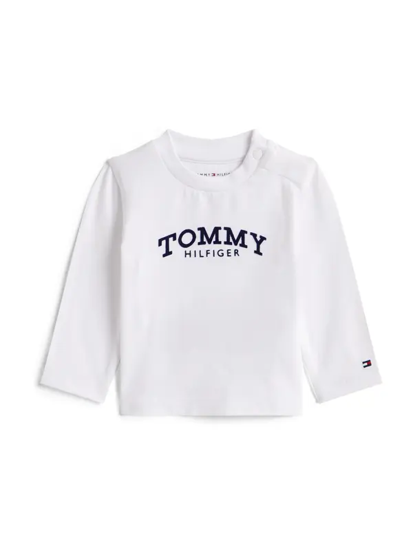 TOMMY HILFIGER TOMMY HILFIGER Majica  črna / bela