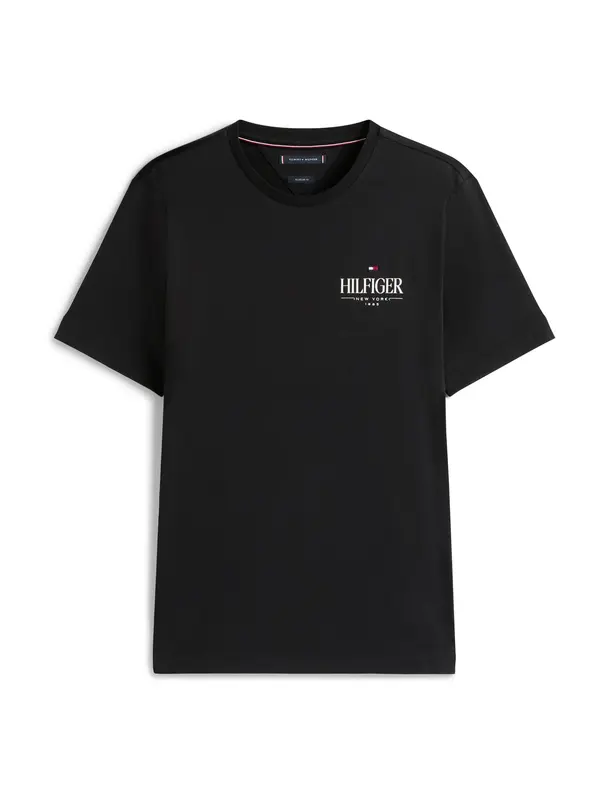 TOMMY HILFIGER TOMMY HILFIGER Majica  črna / bela