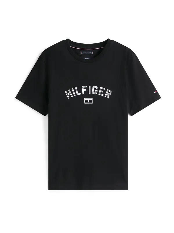 TOMMY HILFIGER TOMMY HILFIGER Majica  črna / bela