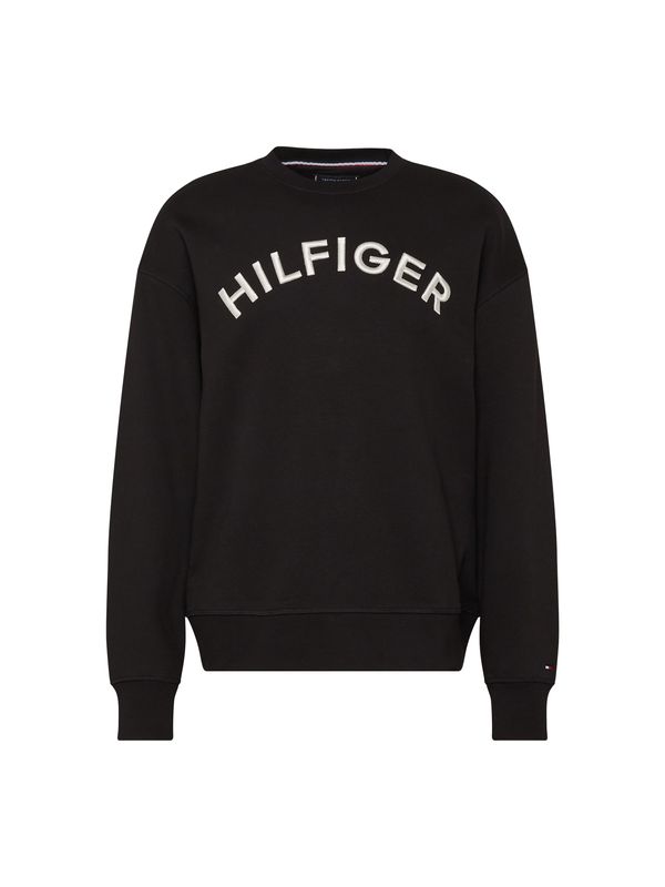 TOMMY HILFIGER TOMMY HILFIGER Majica  črna / bela