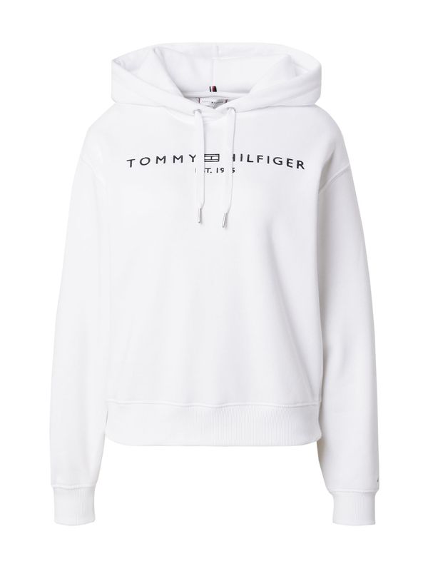 TOMMY HILFIGER TOMMY HILFIGER Majica  črna / bela