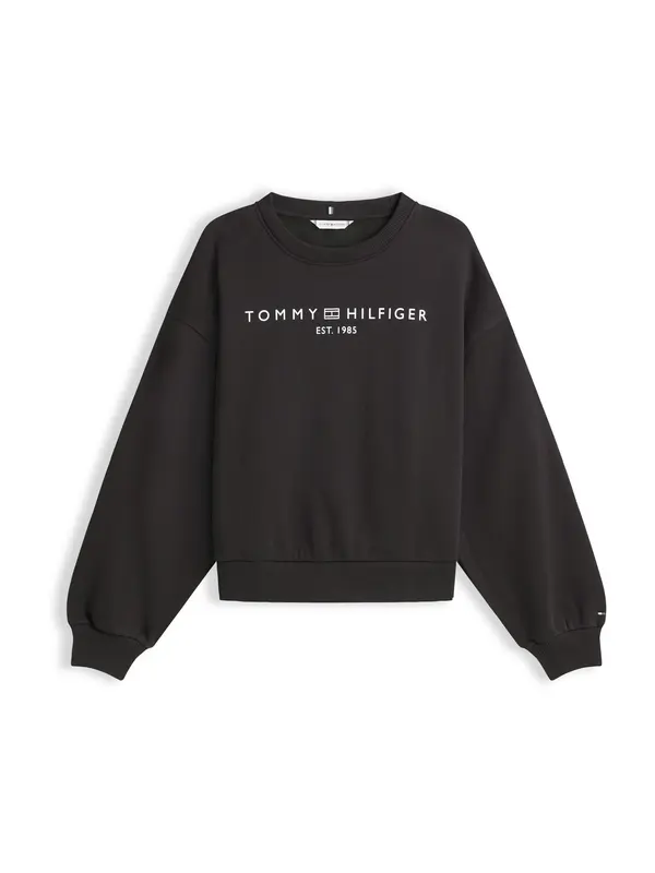 TOMMY HILFIGER TOMMY HILFIGER Majica  črna / bela