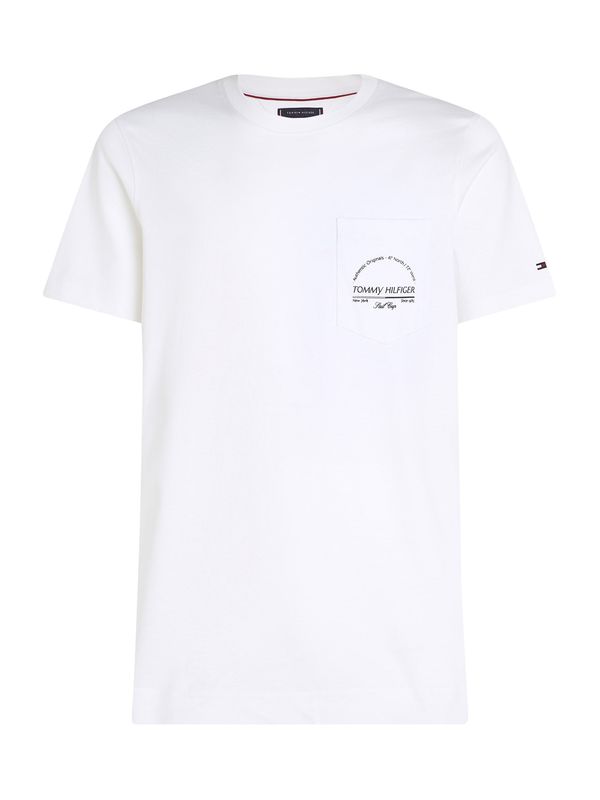 TOMMY HILFIGER TOMMY HILFIGER Majica  črna / bela