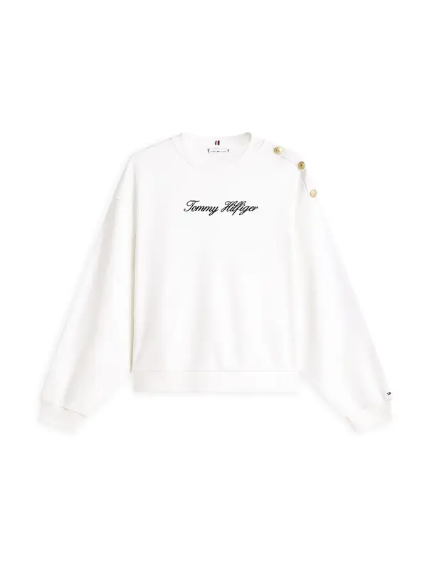 TOMMY HILFIGER TOMMY HILFIGER Majica  črna / bela