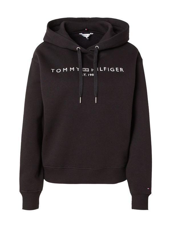 TOMMY HILFIGER TOMMY HILFIGER Majica  črna / bela