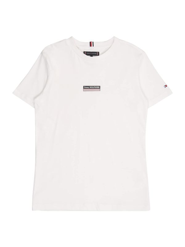 TOMMY HILFIGER TOMMY HILFIGER Majica  črna / volneno bela