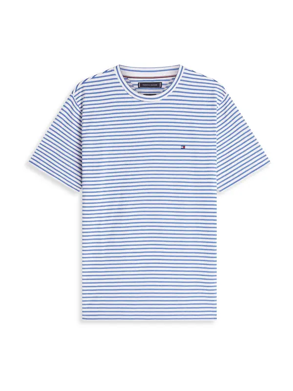TOMMY HILFIGER TOMMY HILFIGER Majica 'Ess Seasonal'  modra / bela