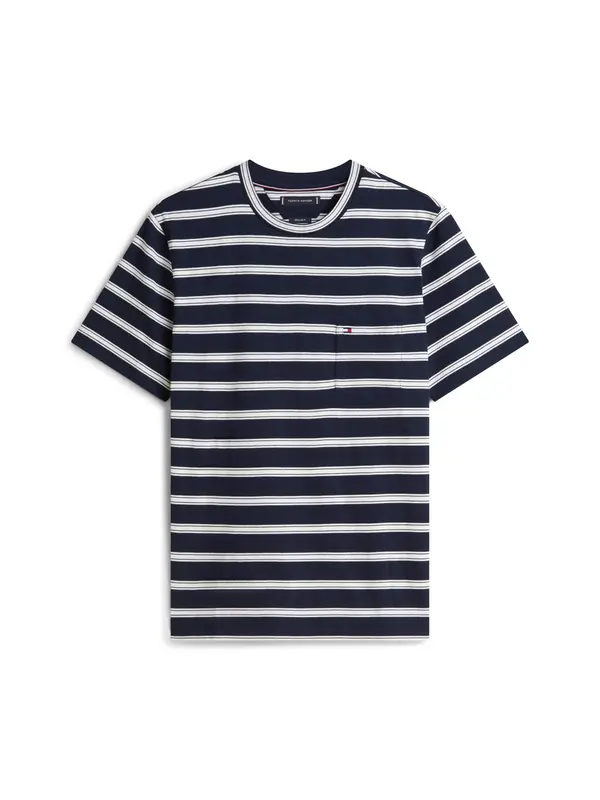 TOMMY HILFIGER TOMMY HILFIGER Majica 'ESS'  temno modra / bela