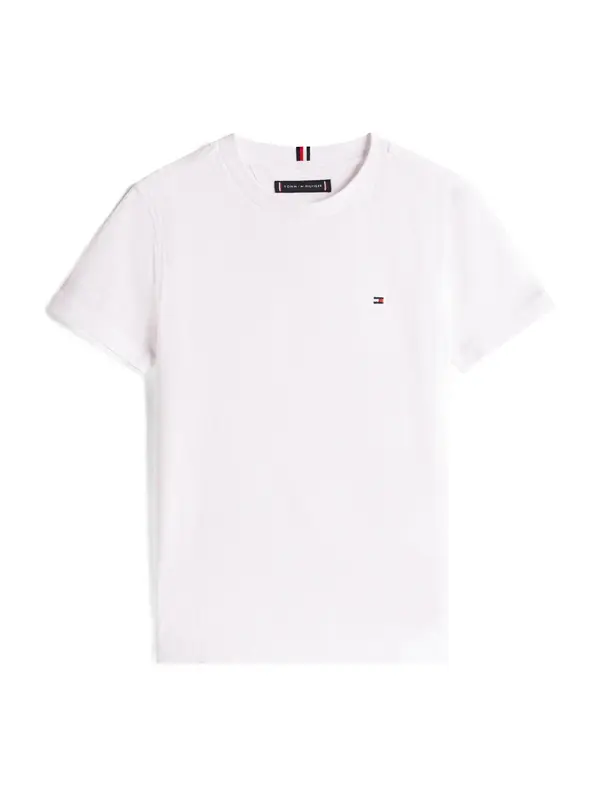 TOMMY HILFIGER TOMMY HILFIGER Majica 'Essential Flag Embroidery'  bela