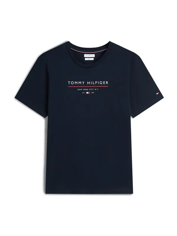 TOMMY HILFIGER TOMMY HILFIGER Majica 'Essential'  marine / rdeča / bela