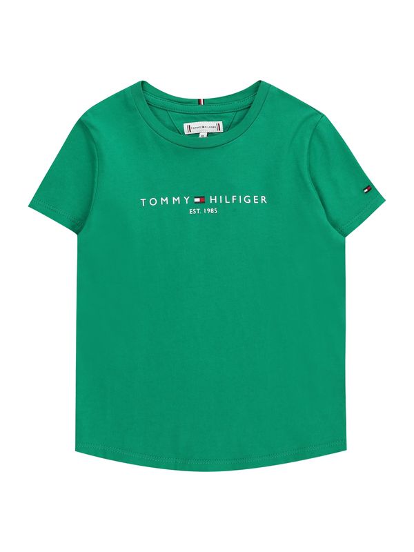 TOMMY HILFIGER TOMMY HILFIGER Majica 'ESSENTIAL'  mornarska / zelena / rdeča / bela