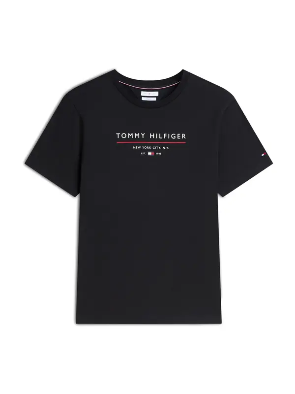 TOMMY HILFIGER TOMMY HILFIGER Majica 'Essential'  rdeča / črna / bela