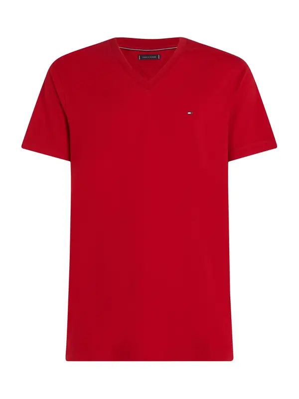 TOMMY HILFIGER TOMMY HILFIGER Majica 'ESSENTIAL'  temno rdeča