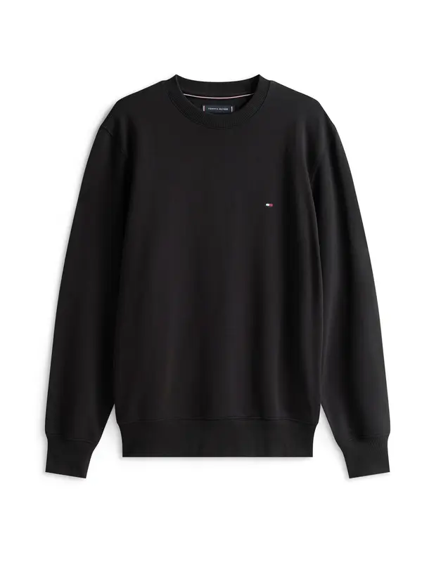 TOMMY HILFIGER TOMMY HILFIGER Majica 'Flag Embroidery'  črna
