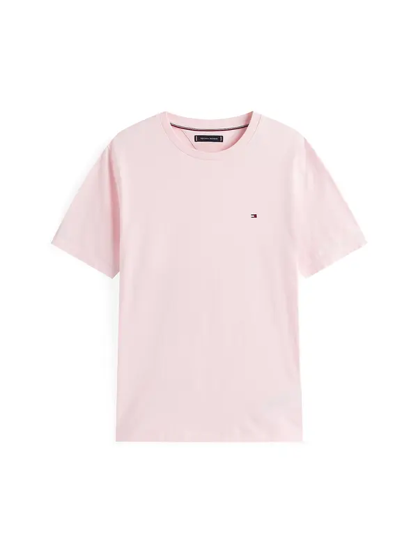 TOMMY HILFIGER TOMMY HILFIGER Majica 'Flag Embroidery'  mornarska / svetlo roza / rdeča / bela