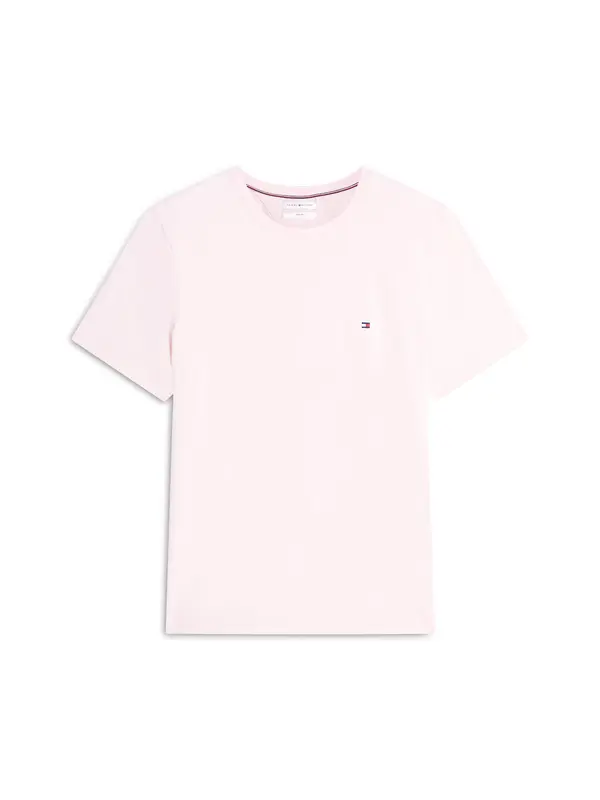 TOMMY HILFIGER TOMMY HILFIGER Majica 'Flag Embroidery Slim'  rosé