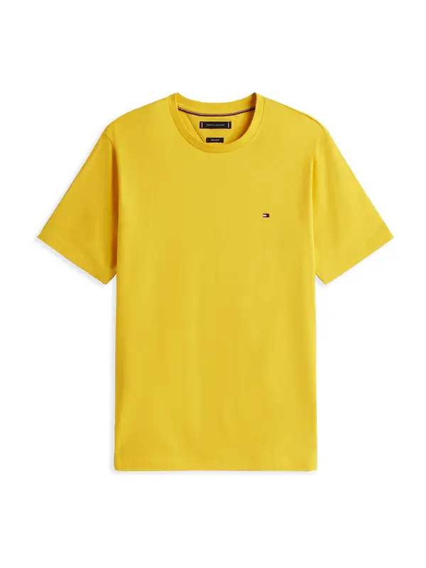 TOMMY HILFIGER TOMMY HILFIGER Majica 'Flag Embroidery'  temno rumena
