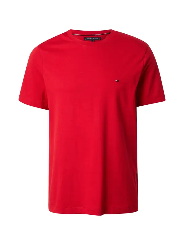 TOMMY HILFIGER TOMMY HILFIGER Majica 'Flag Embroidery'  živo rdeča