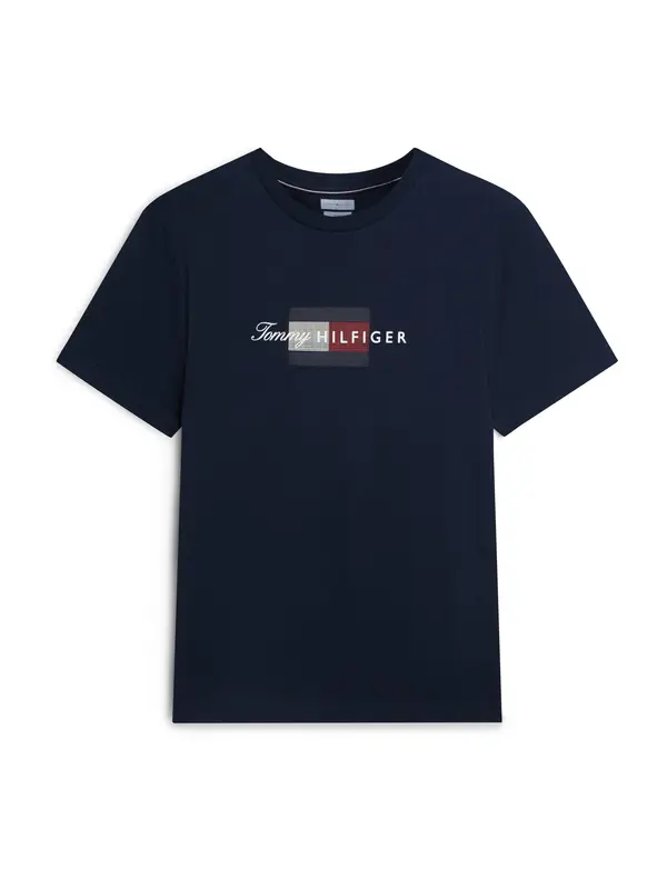 TOMMY HILFIGER TOMMY HILFIGER Majica 'Flag Graphic'  mornarska / rdeča / bela