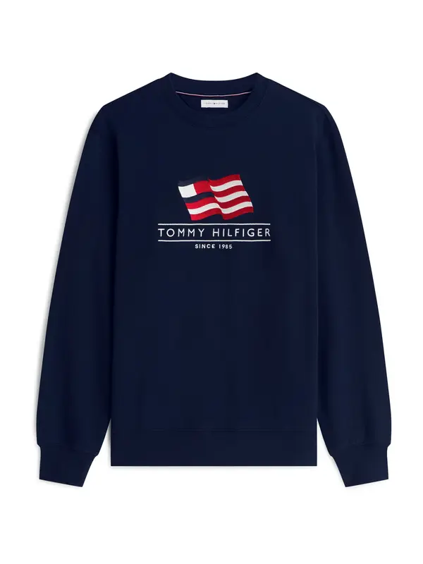 TOMMY HILFIGER TOMMY HILFIGER Majica 'Flag'  modra / rdeča / bela
