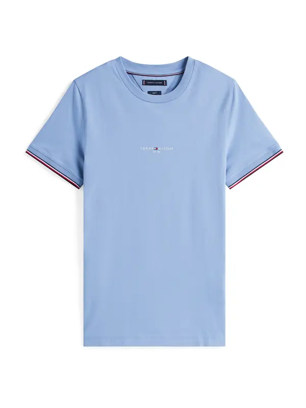 TOMMY HILFIGER TOMMY HILFIGER Majica  golobje modra / brusnica / črna / bela