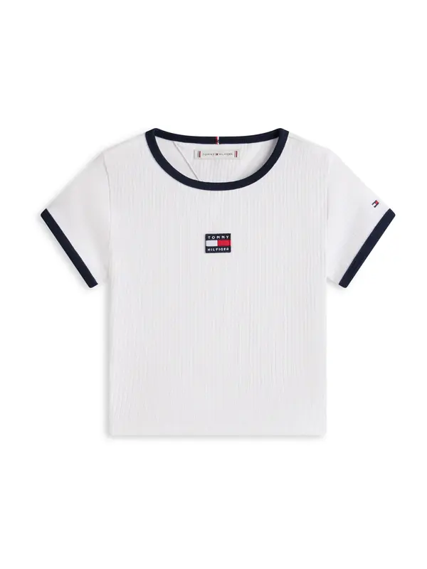 TOMMY HILFIGER TOMMY HILFIGER Majica 'HERITAGE'  marine / bela