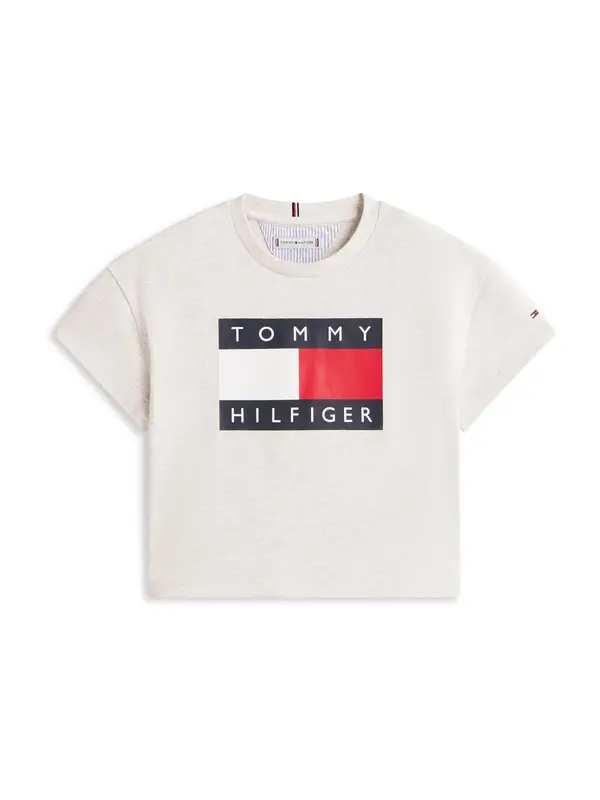 TOMMY HILFIGER TOMMY HILFIGER Majica 'Heritage'  marine / pegasto siva / rdeča / bela