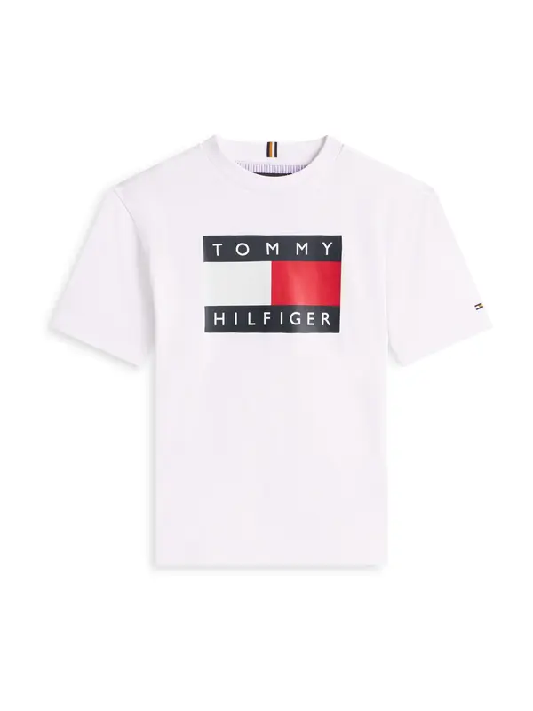 TOMMY HILFIGER TOMMY HILFIGER Majica 'HERITAGE'  marine / svetlo rdeča / bela