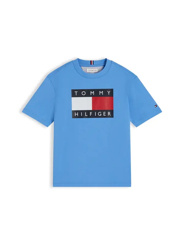 TOMMY HILFIGER TOMMY HILFIGER Majica 'HERITAGE'  modra / mornarska / rdeča / bela