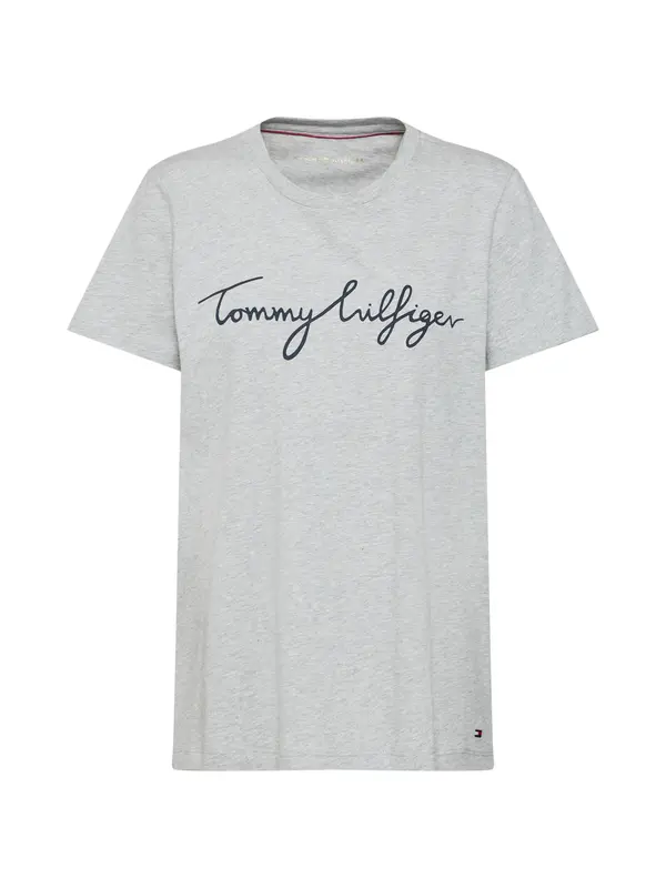 TOMMY HILFIGER TOMMY HILFIGER Majica 'Heritage'  mornarska / pegasto siva