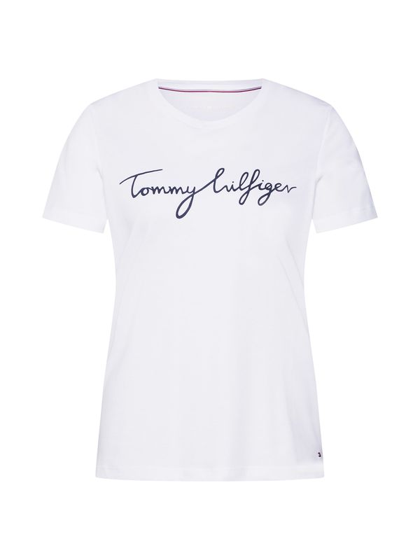 TOMMY HILFIGER TOMMY HILFIGER Majica 'Heritage'  nočno modra / bela