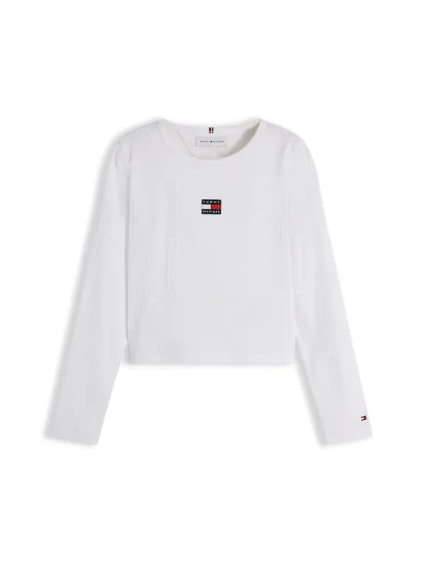 TOMMY HILFIGER TOMMY HILFIGER Majica 'HERITAGE'  temno modra / živo rdeča / bela