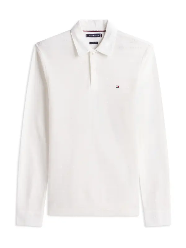 TOMMY HILFIGER TOMMY HILFIGER Majica 'HERRINGBONE'  bela