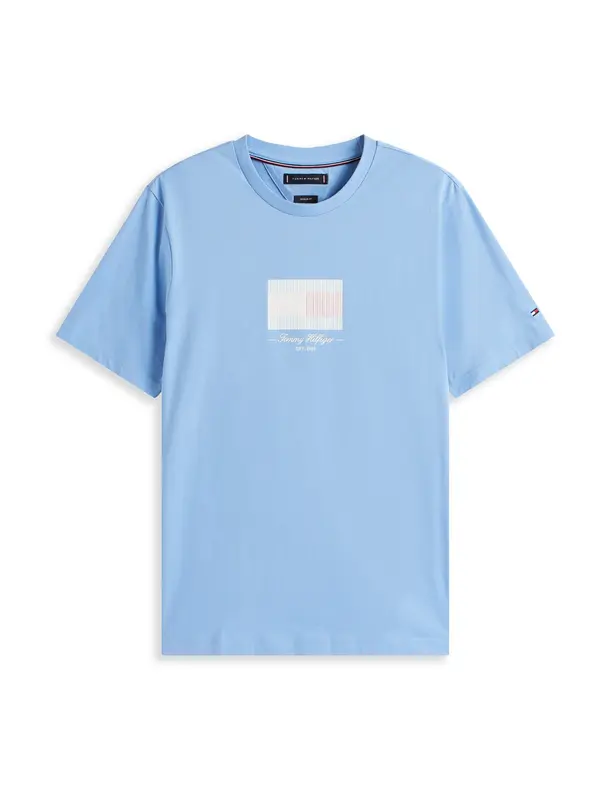 TOMMY HILFIGER TOMMY HILFIGER Majica 'ITHACA'  svetlo modra / bela