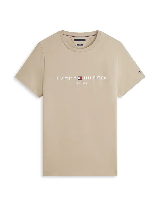 TOMMY HILFIGER TOMMY HILFIGER Majica  kaki / bela