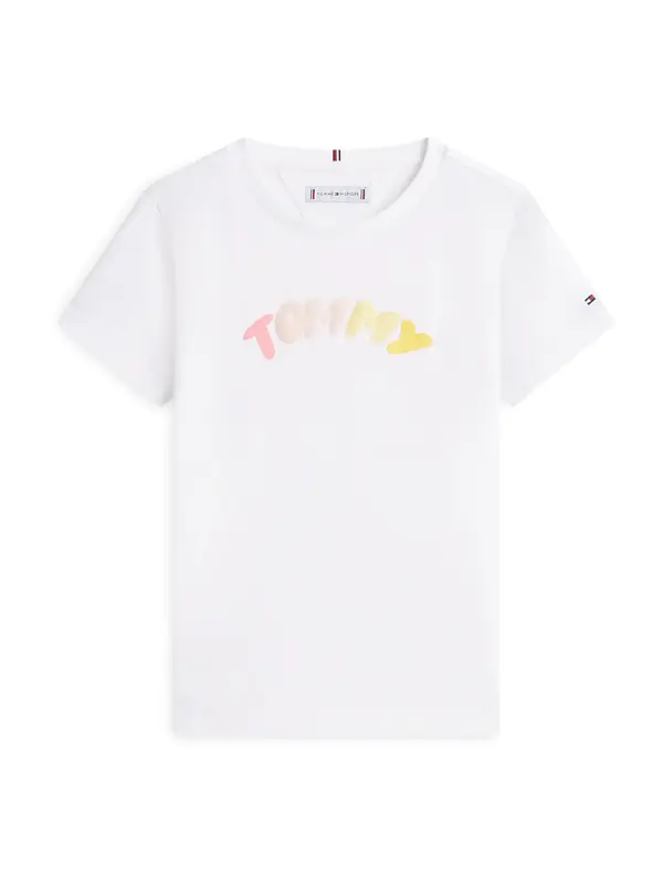 TOMMY HILFIGER TOMMY HILFIGER Majica  kari / roza / roza / bela