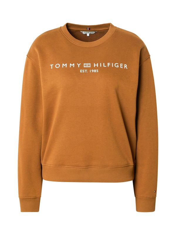TOMMY HILFIGER TOMMY HILFIGER Majica  konjak / bela
